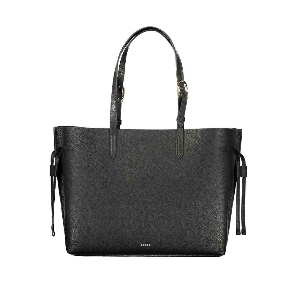 Furla Black Leather Shoulder Bag