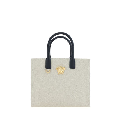 Versace Beige Cotton Shoulder Bag - XT & Co