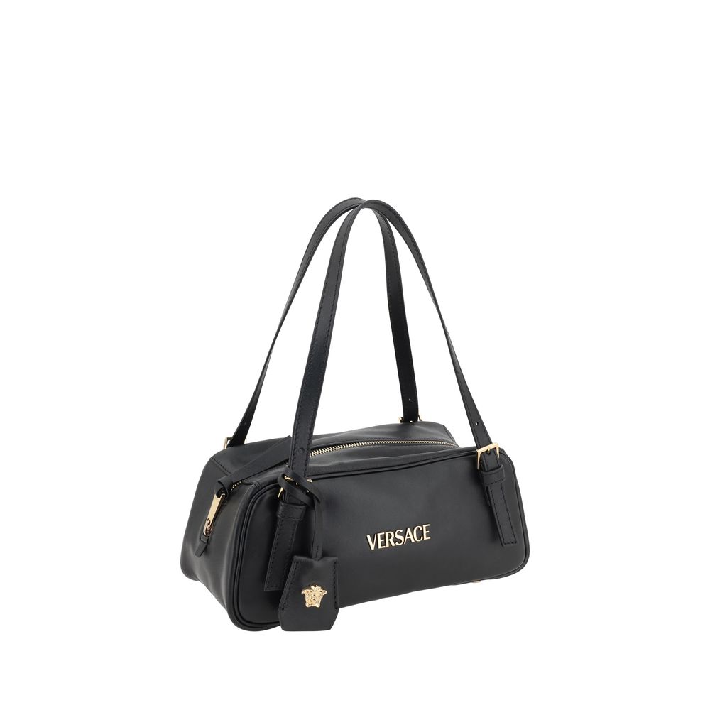 Versace Black Lamb Ovis Aries Aries Shoulder Bag - XT & Co