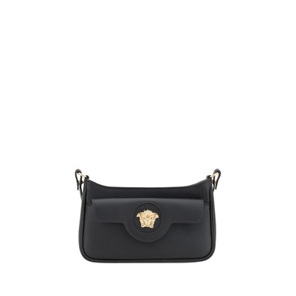 Versace Black Calf Leather Bos Taurus Shoulder Bag - XT & Co