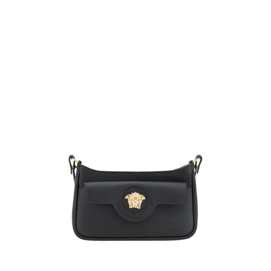 Versace Black Calf Leather Bos Taurus Shoulder Bag - XT & Co