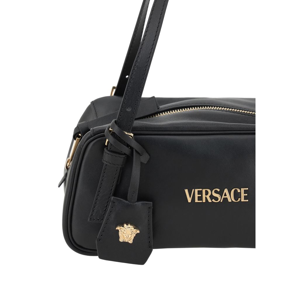 Versace Black Lamb Ovis Aries Aries Shoulder Bag - XT & Co