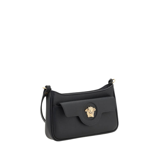Versace Black Calf Leather Bos Taurus Shoulder Bag - XT & Co