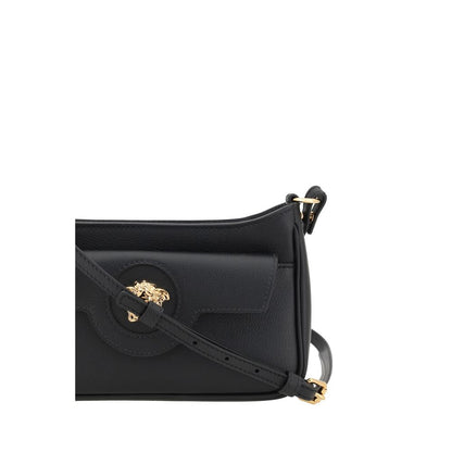 Versace Black Calf Leather Bos Taurus Shoulder Bag - XT & Co