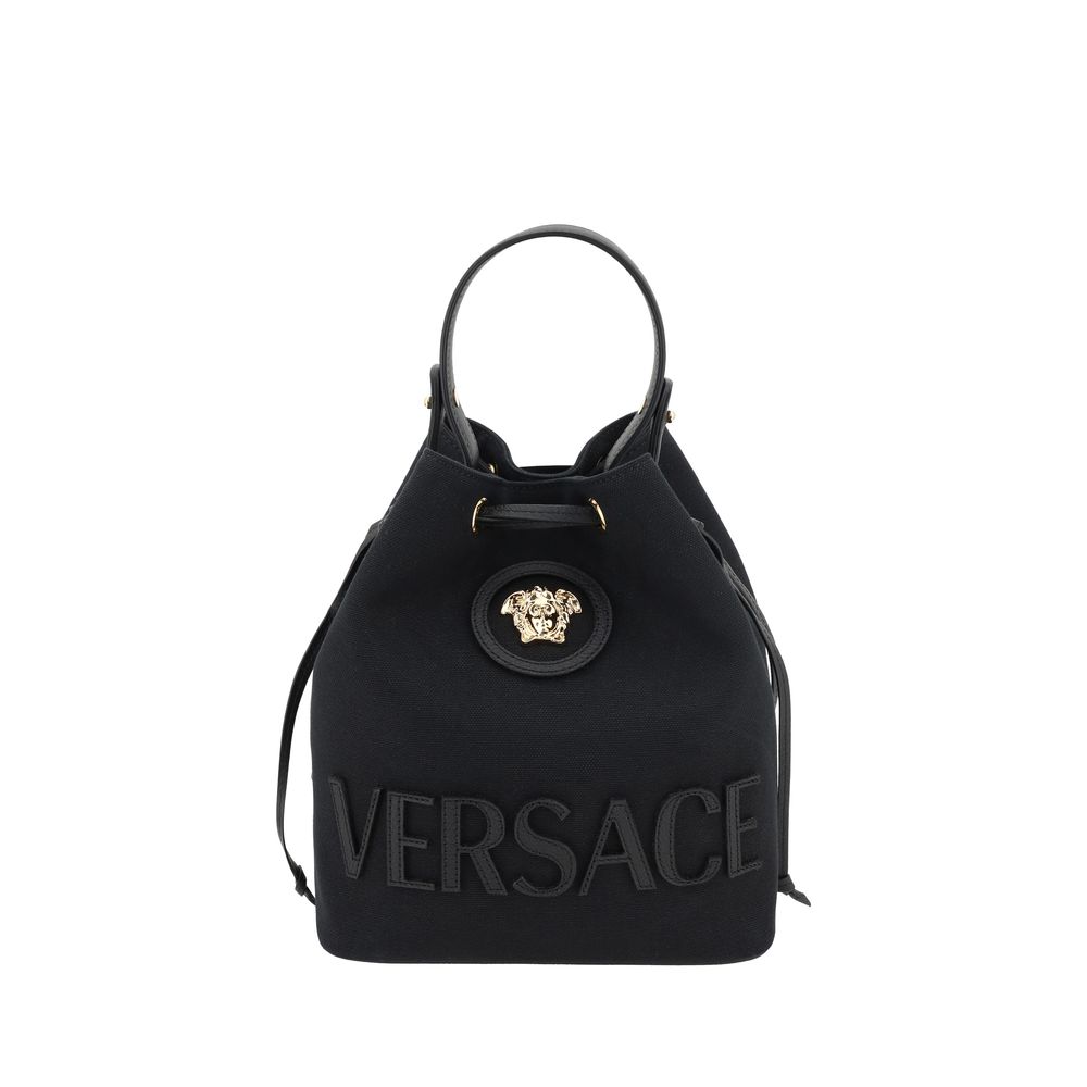 Versace Black  La Medusa Bucket Bag - XT & Co