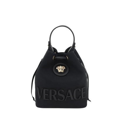 Versace Black  La Medusa Bucket Bag - XT & Co