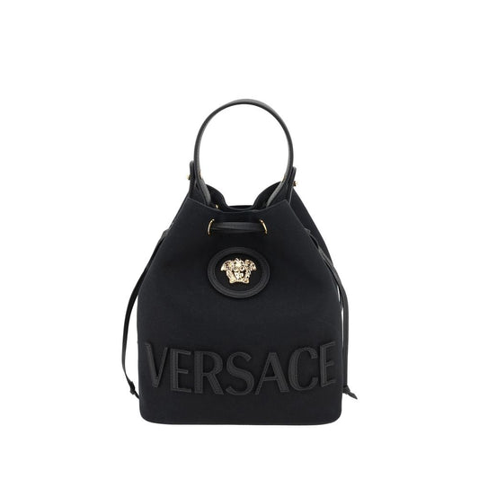 Versace Black  La Medusa Bucket Bag - XT & Co