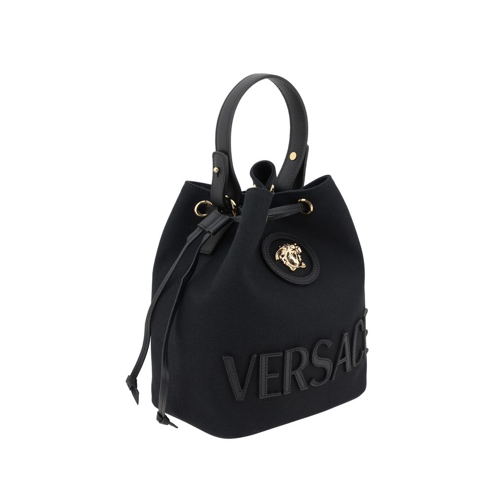 Versace Black  La Medusa Bucket Bag - XT & Co