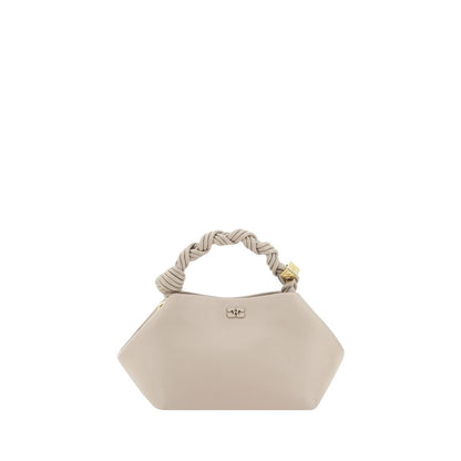Ganni White Calf Leather Bos Taurus Handbag by Ganni