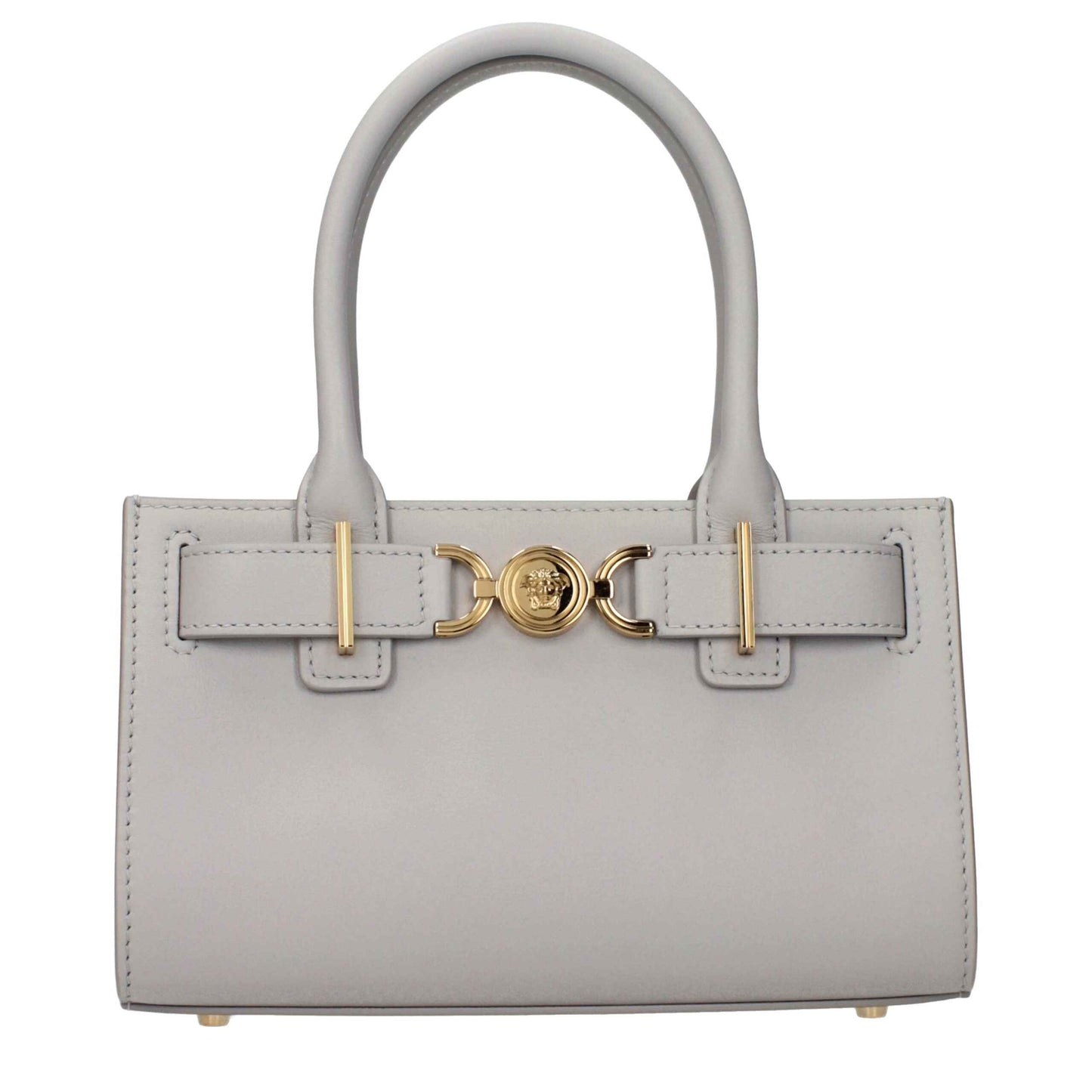 Versace Exquisite Gray Leather Handbag - XT & Co