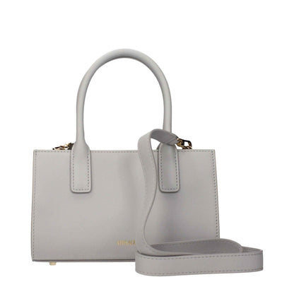 Versace Exquisite Gray Leather Handbag - XT & Co