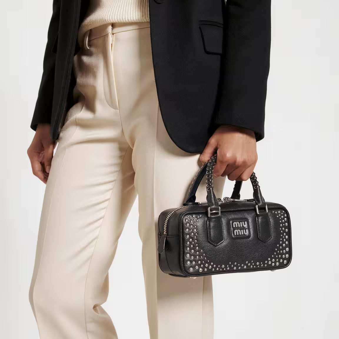 Arcadie Studded Leather Bag
