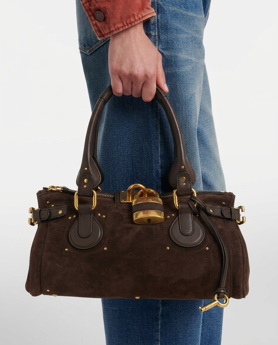 Chloé Paddington Bolso de Mano Marrón